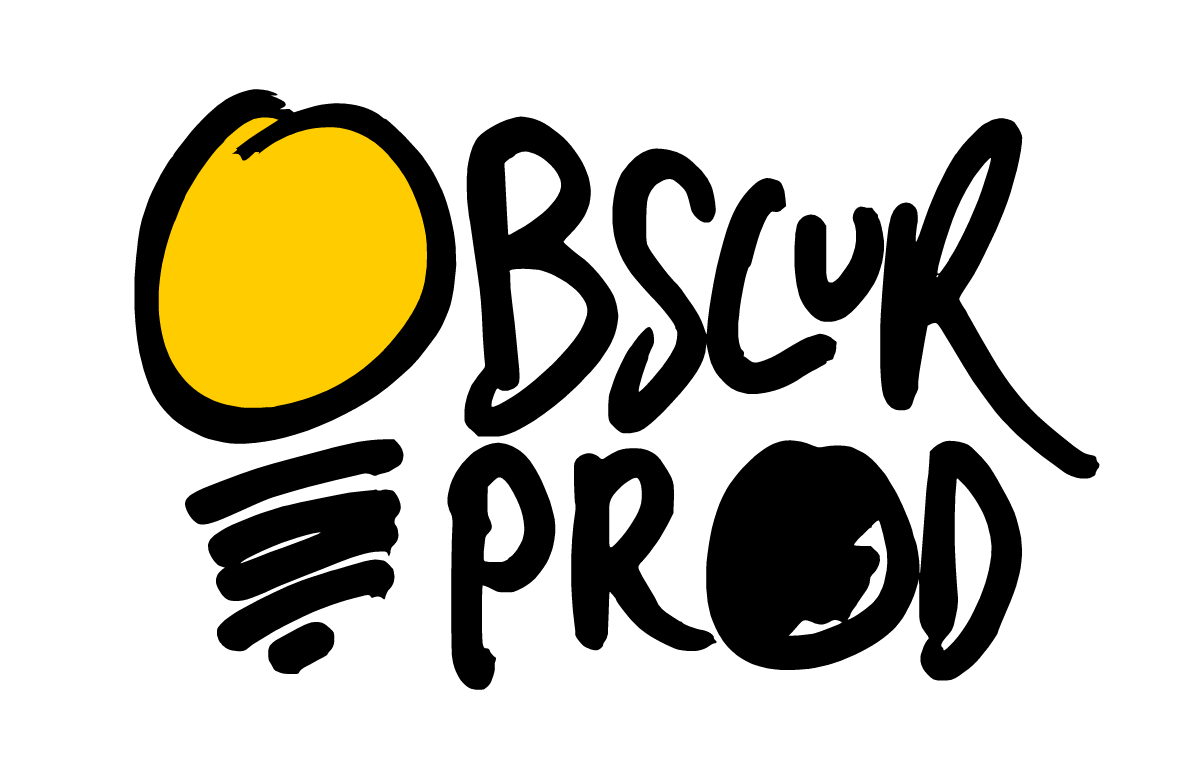 logo obscur prod - avec une ampoule dans le noir